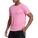Zengjo Athletic Shirts for Men Quick Dry Short Sleeve Running Workout Gym T-Shirts Moisture Wicking Crewneck Tee