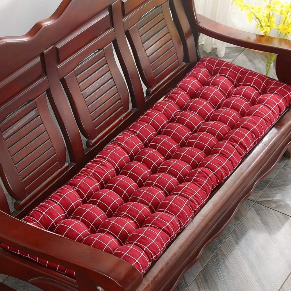 GHJA Thicken Rectangle Bench Cushion,indoor Outdoor Tufted Settee Mat