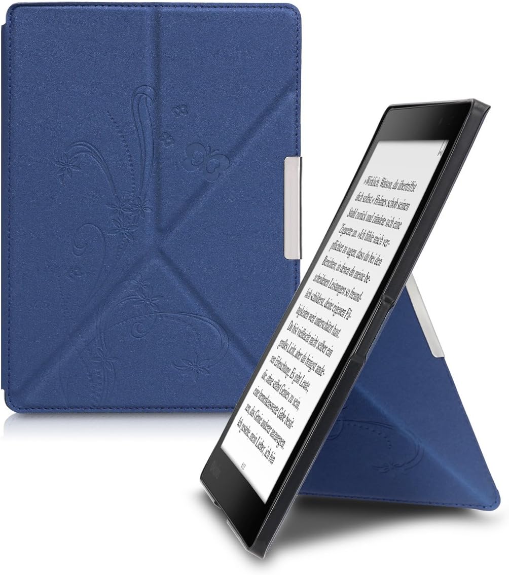 Coque Pour Kobo Aura H2O Edition 2 - Étui à Rabat En Tissu Avec Fermeture Magnétique - Gris Clair