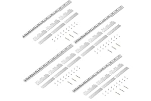 Acepunch 12 pcs Strip Curtain Hardware PVC Universal Mount Hanger Easy to Install Precision Mounting Brackets for Plastic Vinyl Strips - 4.43FT AP1450