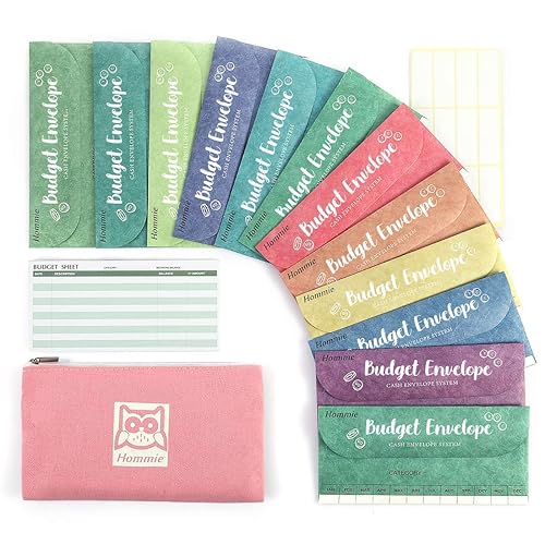 Hommie Cash Envelopes for Budget System- Money Envelopes for Budgeting ...