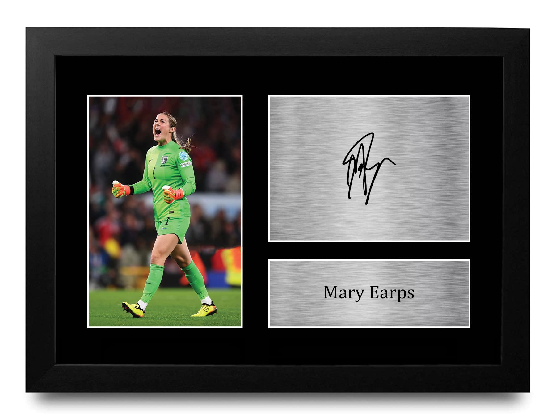 HWC Trading FR A4 Mary Earps Womens England Gifts Printed Signed Autograph Picture for Football Fans and Supporters - A4 Framed