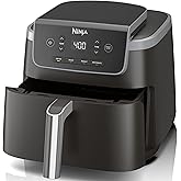 Ninja Air Fryer Pro 4-in-1 with 5 QT Capacity, Air Fry, Roast, Reheat, Dehydrate, Air Crisp Technology with 400F for hot, cri