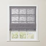 TWOPAGES Linen Roman Shades for Windows Custom