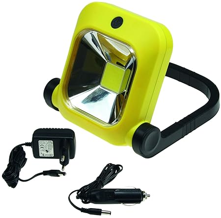 ChiliTec LED Baustrahler mit Akku, 1x 20W LED, 230V, 1600 Lumen, 4500K / neutralweiß