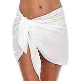 SHU-SHI Womens Bathing Suit Cover Up Sarong Pareo Beach Skirt Short Sarong Wrap