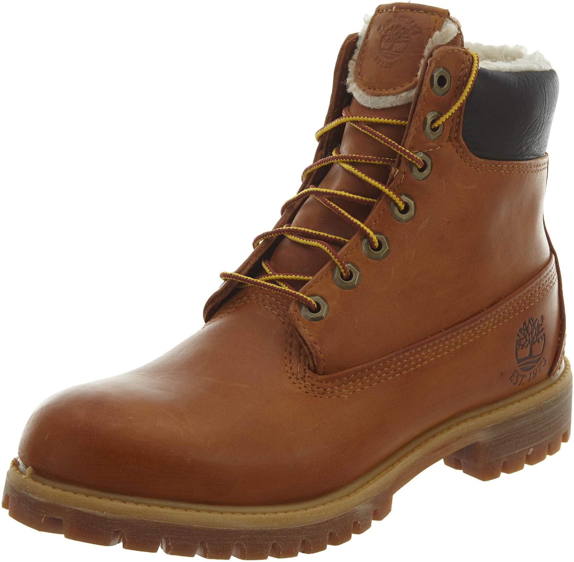 Timberland 6 Inch Fur Lined Men Round Toe Leather Winter Boot