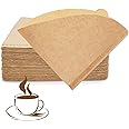 YQL Coffee Filter Paper,Size02 200 Count Natural Unbleached Disposable Coffee Filters Paper Fit for Drip Coffee Dripper