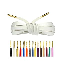 Loop King Laces - Premium White Flat Leather Shoe