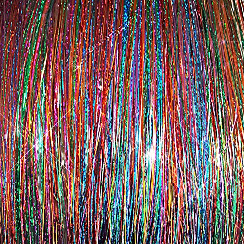 40" sparkling & shiny hair tinsel 120 strands …