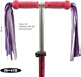 Micro Eco Scooter Ribbons Purple 30 Strands Handlebar Tassels Waterproof view 4