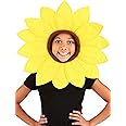 Deluxe Sunny Sunflower Hood with Adjustable Strap and Foam Petals