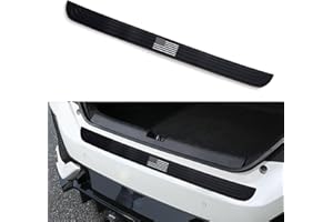 jeseny Pack-1 Car Rear Bumper Protector Guard, American Flag Door Sill Strip, Non-Slip PVC Back Trunk Guard, 35.43" x 2.75" Automotive Decoration, Universal for Most Cars, Trucks, SUVs (Black)