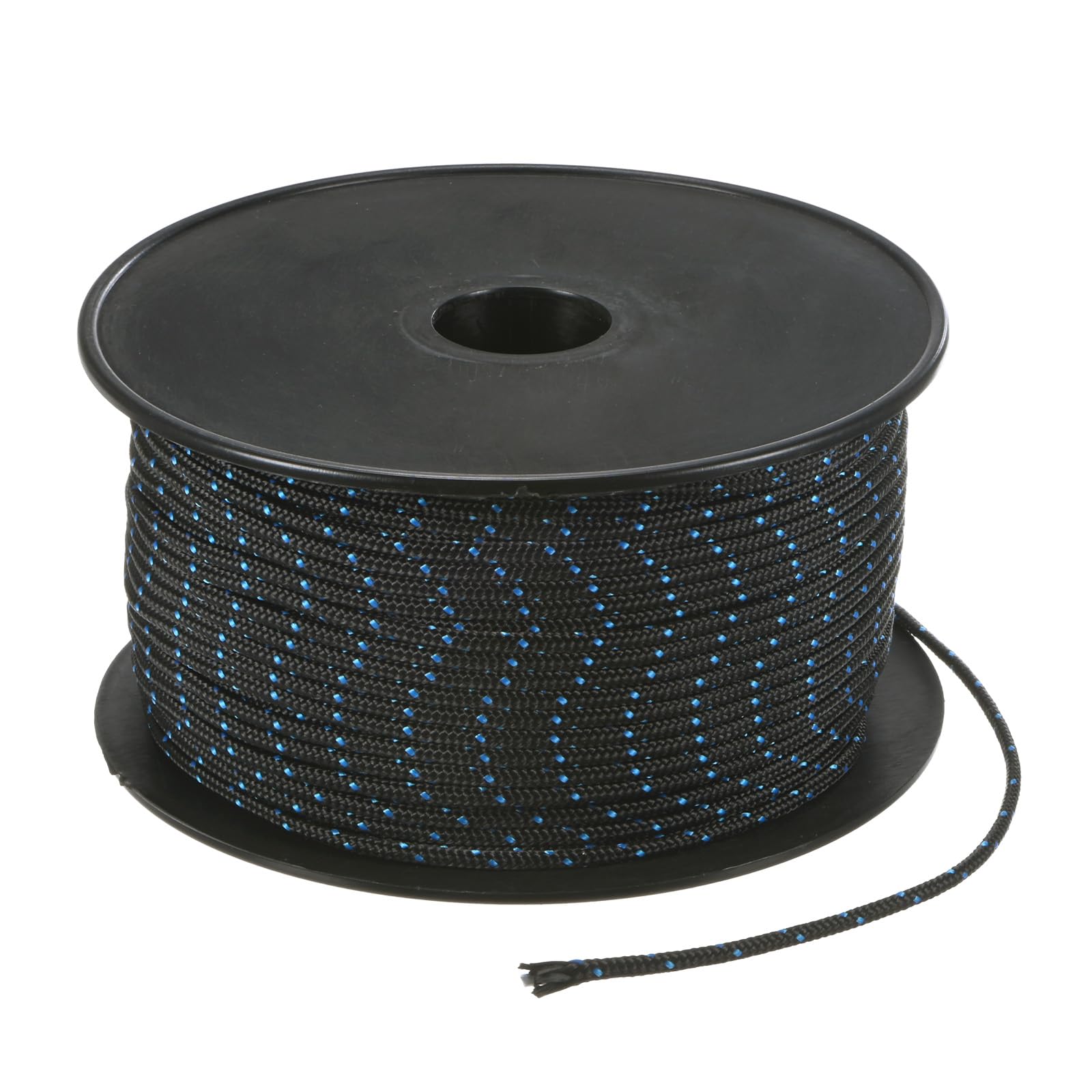 M METERXITY Recoil Starter Rope Pull Cord 3mm 100m Pull Starter Rope Nylon Pull Cord Pull Starter Rope for Mower/Chainsaw/Trimmer/Brush Cutter [Black Blue]