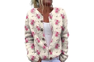 Nantdog Christmas Sweater Cardigan for Women 2024 Going Out Spring Vacation Ugly Sweaters Long Sleev