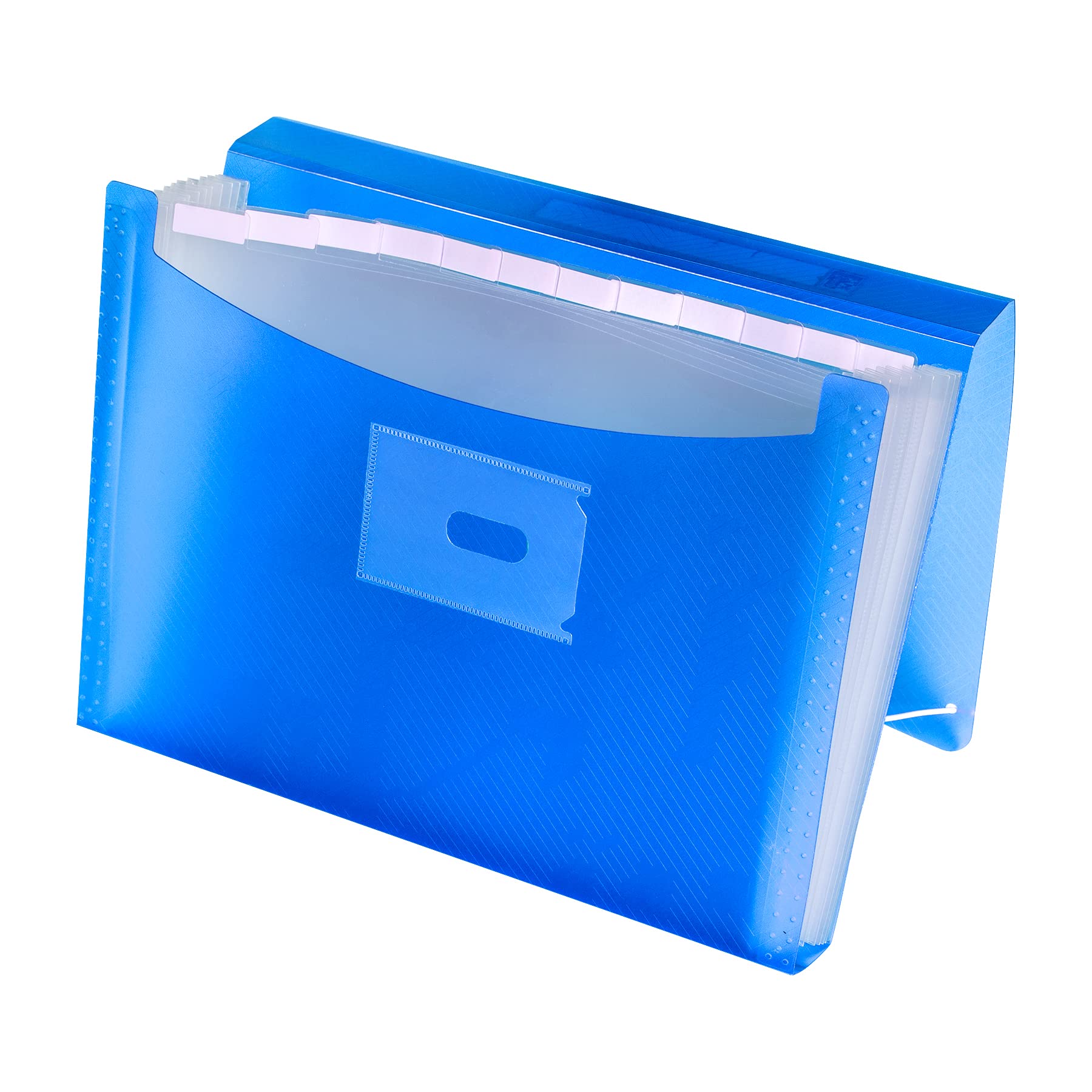 Oxford, Accordion Folder A4+, Translucent Plastic Cover, 13 Pockets, Turquoise