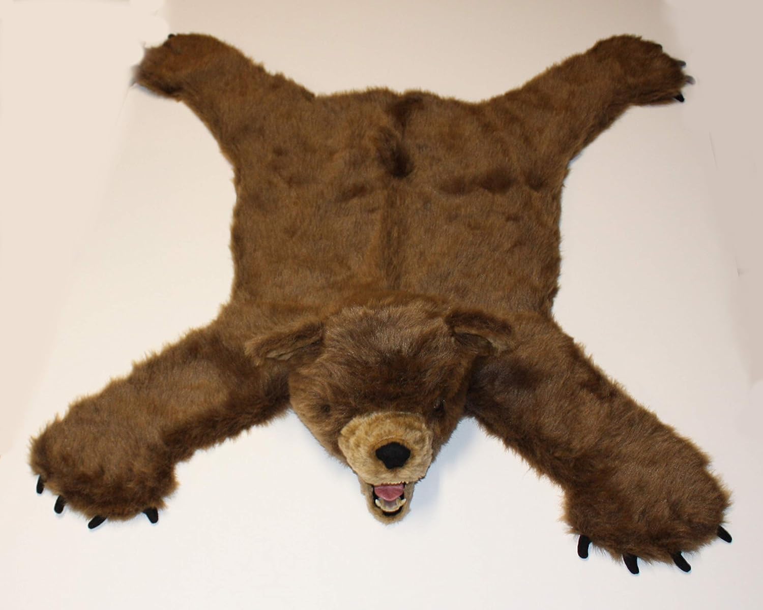 plush bear rug