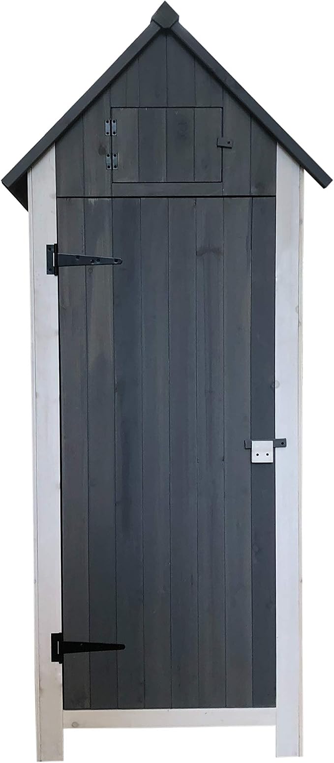 Gardiun KNH1108 - Armario de Madera Cobertizo Exterior Kylie Grey ...