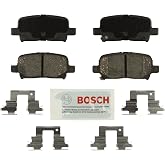 BOSCH BE865H Blue Ceramic Disc Brake Pad Set with Hardware - Rear | Compatible with Select Acura MDX; Honda Odyssey, Pilot