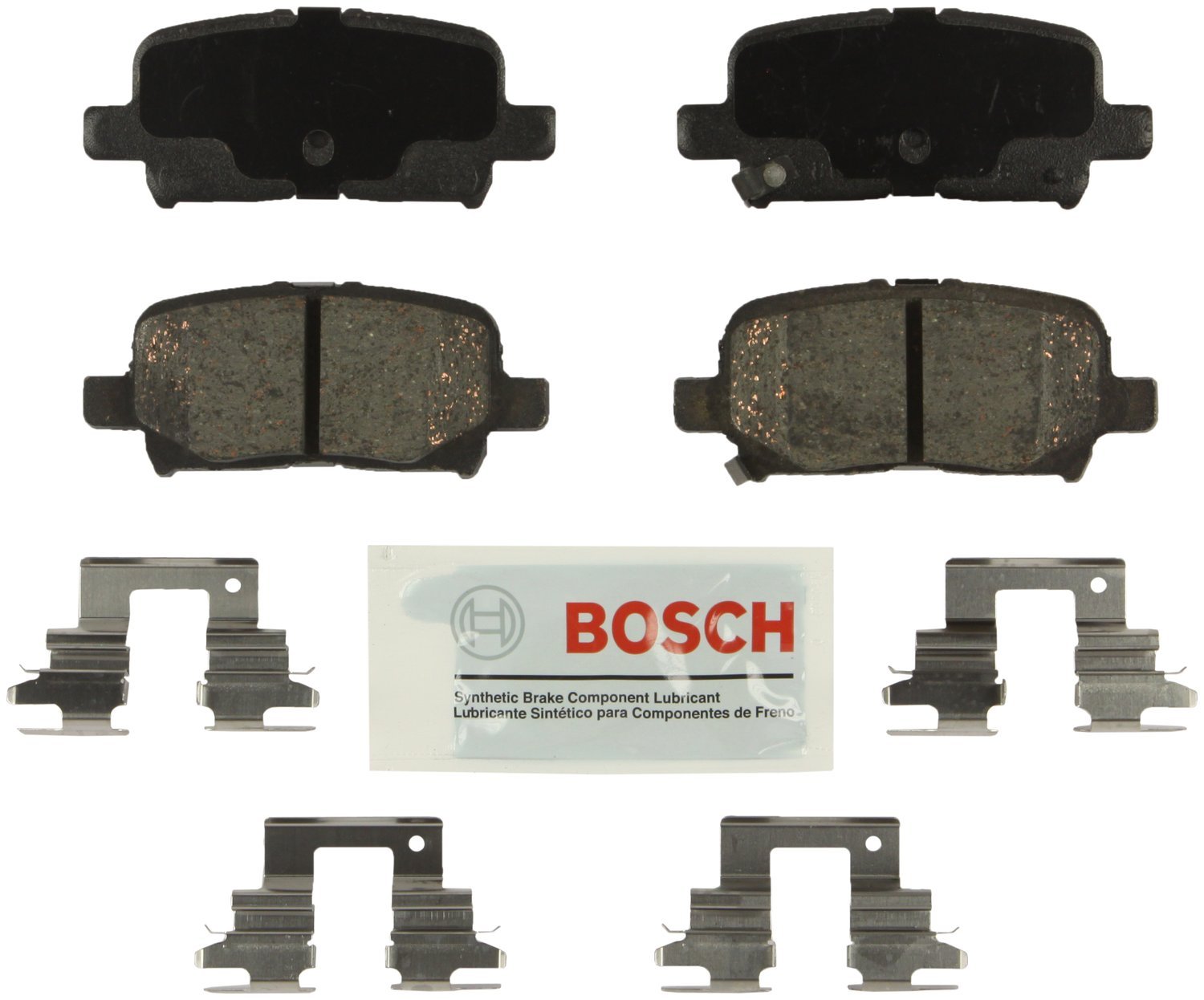 Photo 1 of BOSCH BE865H Blue Ceramic Disc Brake Pad Set With Hardware - Compatible With Select Acura MDX; Honda Odyssey, Pilot; REAR