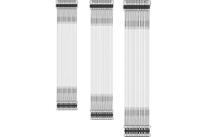 KINBOM 60pcs Fishing Tackle Leaders, Stainless Steel Fishing Leader Line Wire with Swivel Buckles for Saltwater & Freshwater Connecting Fishing Tackle Lure or Hook (Black)