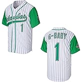 Kekambas Youth Dewayne Warren Jarius 'G-Baby' Jerseys Evans 1 Hardball Movie Kids Baseball Jersey Stitched