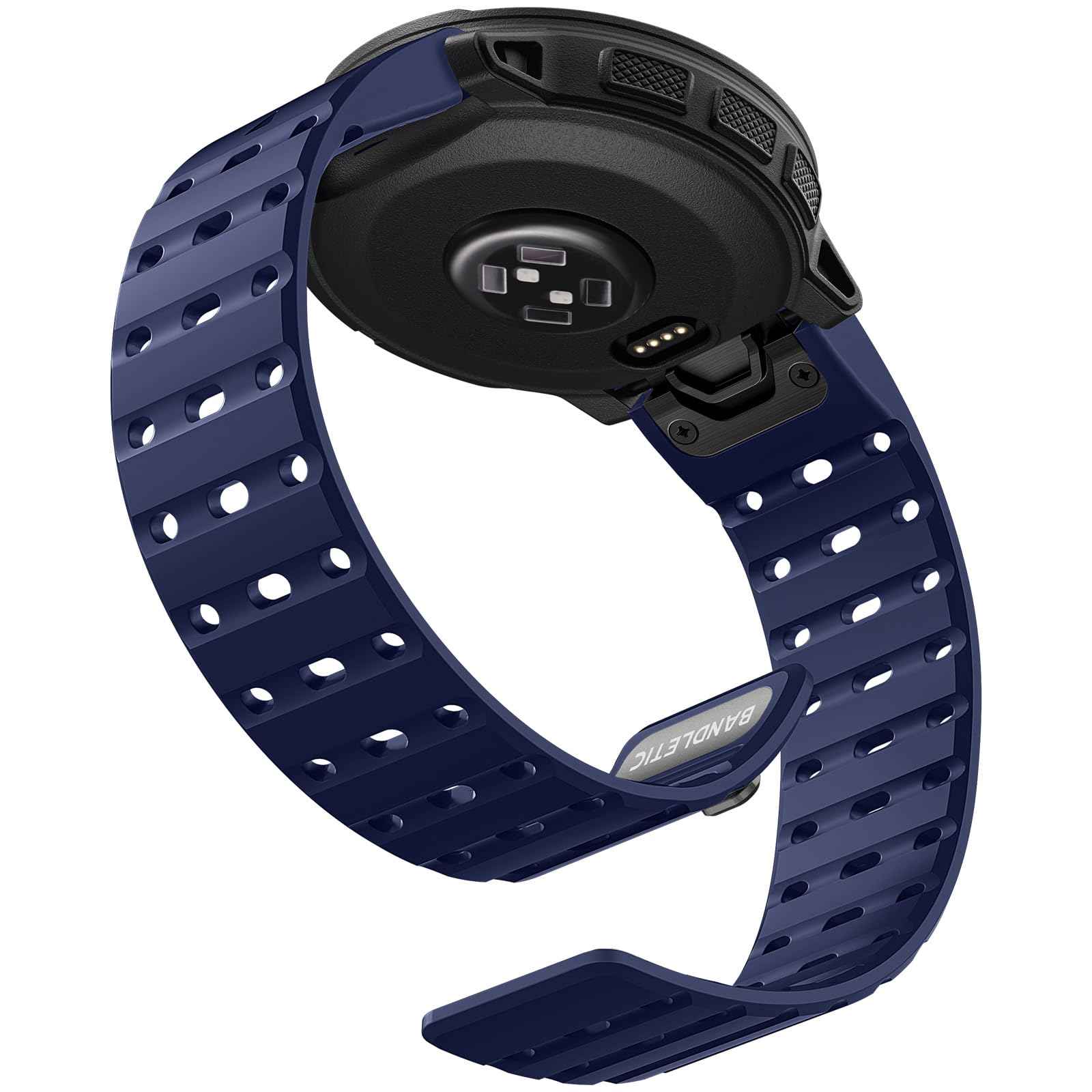 Bandletic Compatible with Garmin Fenix 6 Watch Band, Silicone Magnetic 22mm Quick Fit Strap for Instinct E&3 45mm/2/Fenix E/8 47mm/7/6/5/Forerunner 965/955/Epix 2/Tactix & Quatix 8-47mm/Descent G2