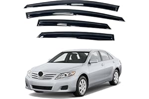 IMMORTAL GROUP IG Window Visor for Toyota Camry 2007-2011, Rain Guard Tape-On Extra Durable Sun Wind Side Vent Window Deflector Mugen Style, 2007 2008 2009 2010 2011