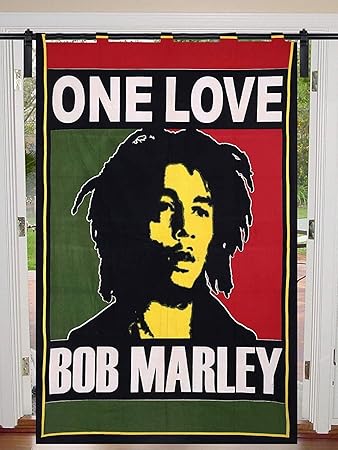 Buy One Love Bobmarley Poster Size Curtain Hippie Tapestry Door