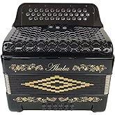 Abubu 34-Key Accordion 3412 GCF (Black)