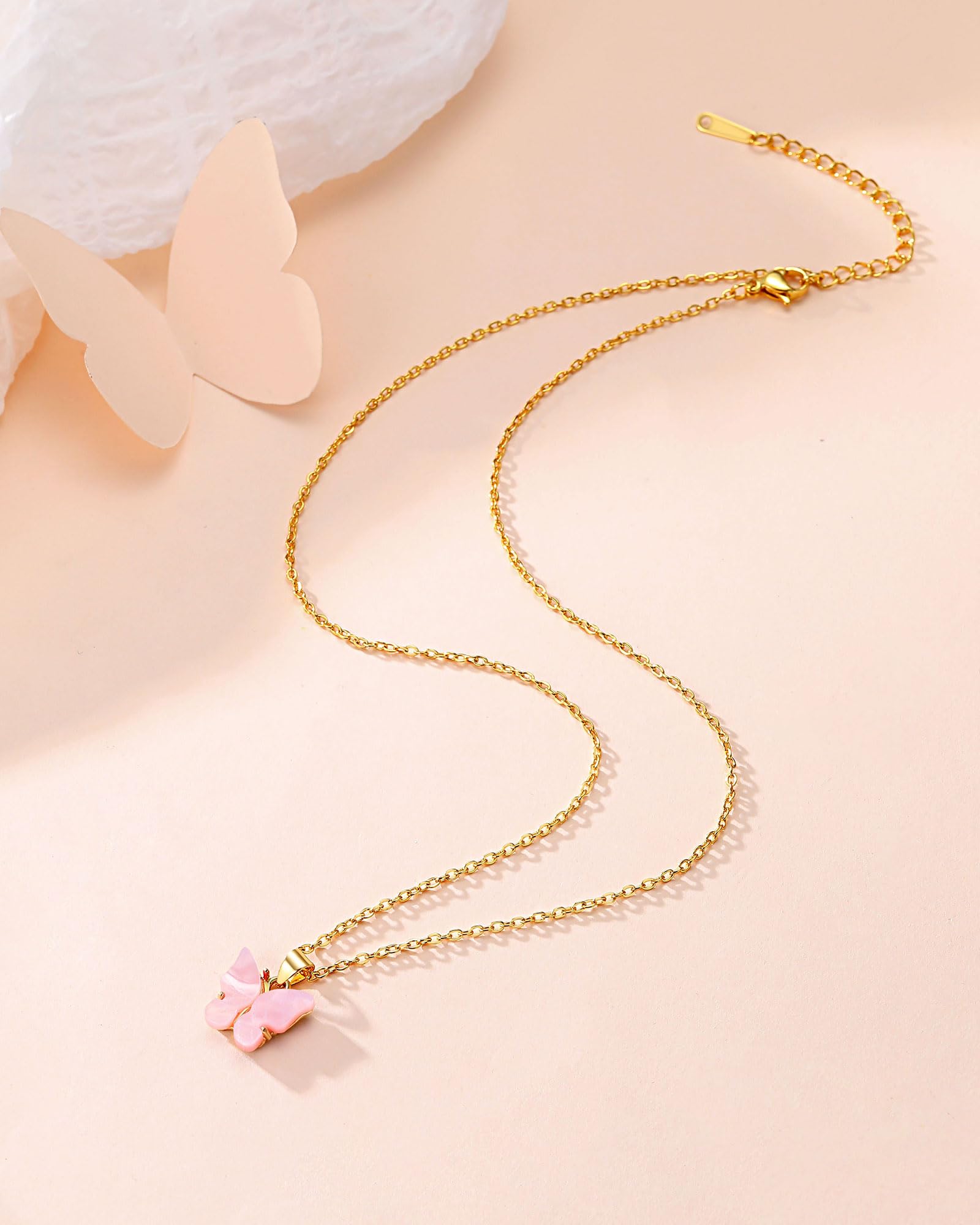 Beautiful Butterfly Necklace Gifts – Jewelry for Granddaughter, Daughter, Niece, Sisters from Mom or Grandma for Birthday, Christmas, Valentines