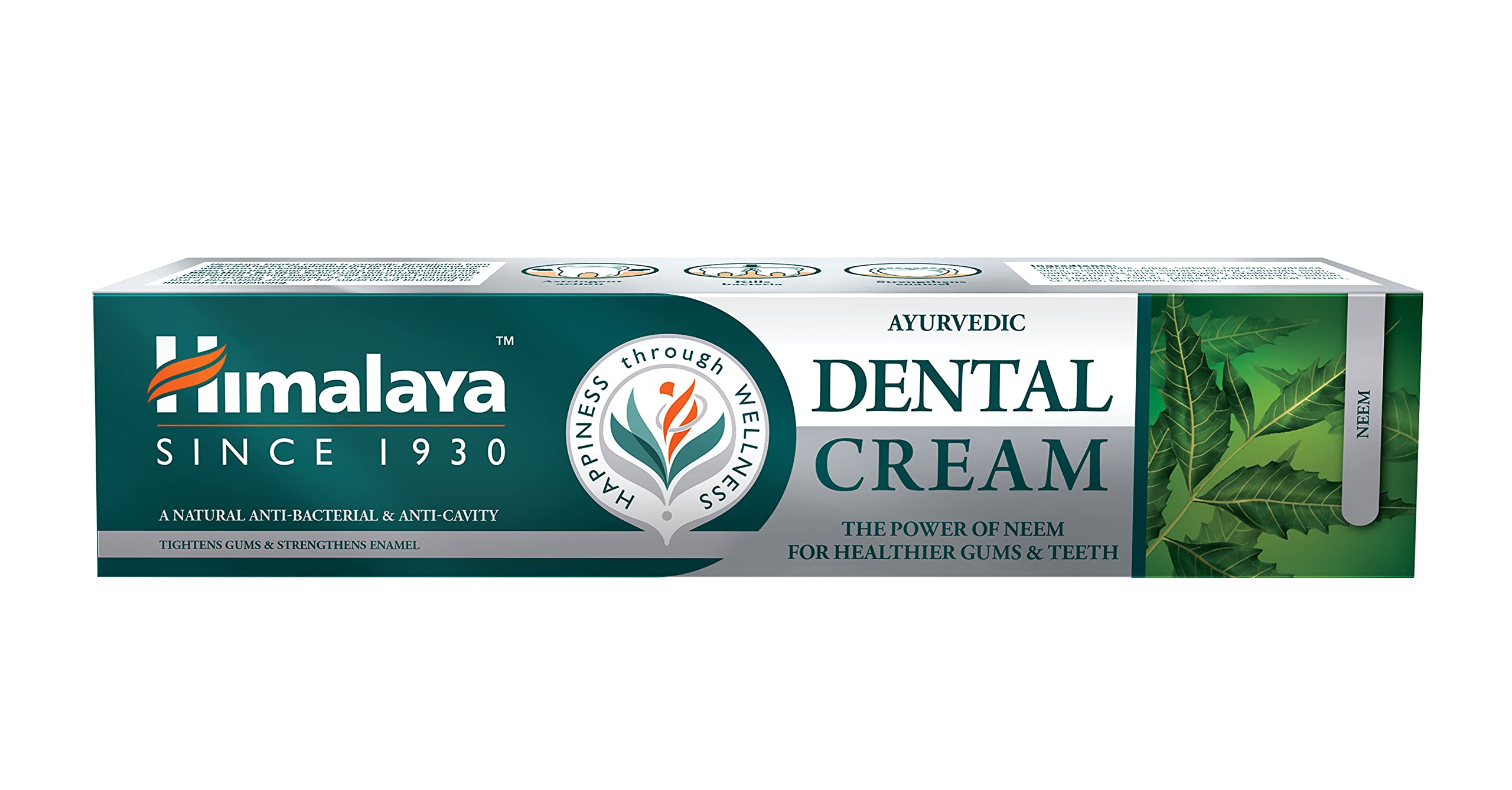 Himalaya Neem Dental Cream with Neem Freshens Breath and Gives Healthy and Strong Gums- 100g