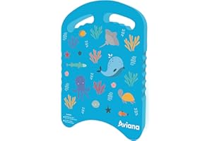PRO AVIANA Junior Kickboard Buoy for Youth Children & Toddlers Swimming Aid & Exercise Training Board for Kids to Learn to Swim with Kick Boards in Pool BPA Free