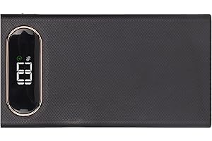 aqxreight L12 22 5W 12x18650 Welding Battery Storage Box LCD Display Portable DIY Power Bank Can Charge At 3pcs U 22 5W DIY P