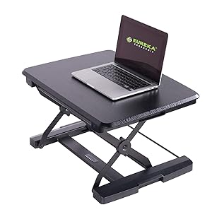 Eureka Ergonomic 26'' Adjustable Laptop Standing Desk Converter - Embossed Black