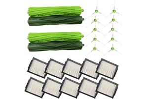 AMYEHOUSE 24PK Replacement Parts Kit Compatible with iRobot Roomba E & I & J Series i1 i3 i4 i5 i6 i7 i8 J7 J5 J6 J8 J9 Plus E5 E6 Vacuum,Including 2 Main Brushes & 10 Filters & 10 Side Brushes