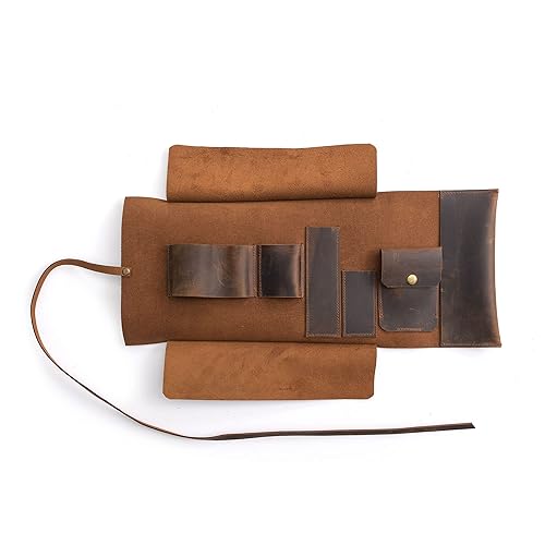 Leather Pipe Tobacco Pouch Complete Set, The Pipe Smokers Full Set, Leather  Pipe Roll, Handmade Pipe Pouch Cas