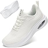 ZYEN Wide Toe Box Shoes Women Air Cushion Road Running Shoes Extra Wide Width Sneakers Arch Support Gym Athletic Tennis Sneakers Lightweight Breathable Walking Shoes