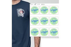 9 Pcs Custom Iron on Transfers 4 in x 4 in Your Logo Personalized Customer for T-Shirts Chest Logo Iron on Decals Heat Transf