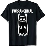Purranormal Ghost Cat Shirt Paranormal Halloween Kitty Cat