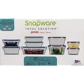 Snapware 18-piece Pyrex Glass Food Storage Set (Purple &amp; Blue)