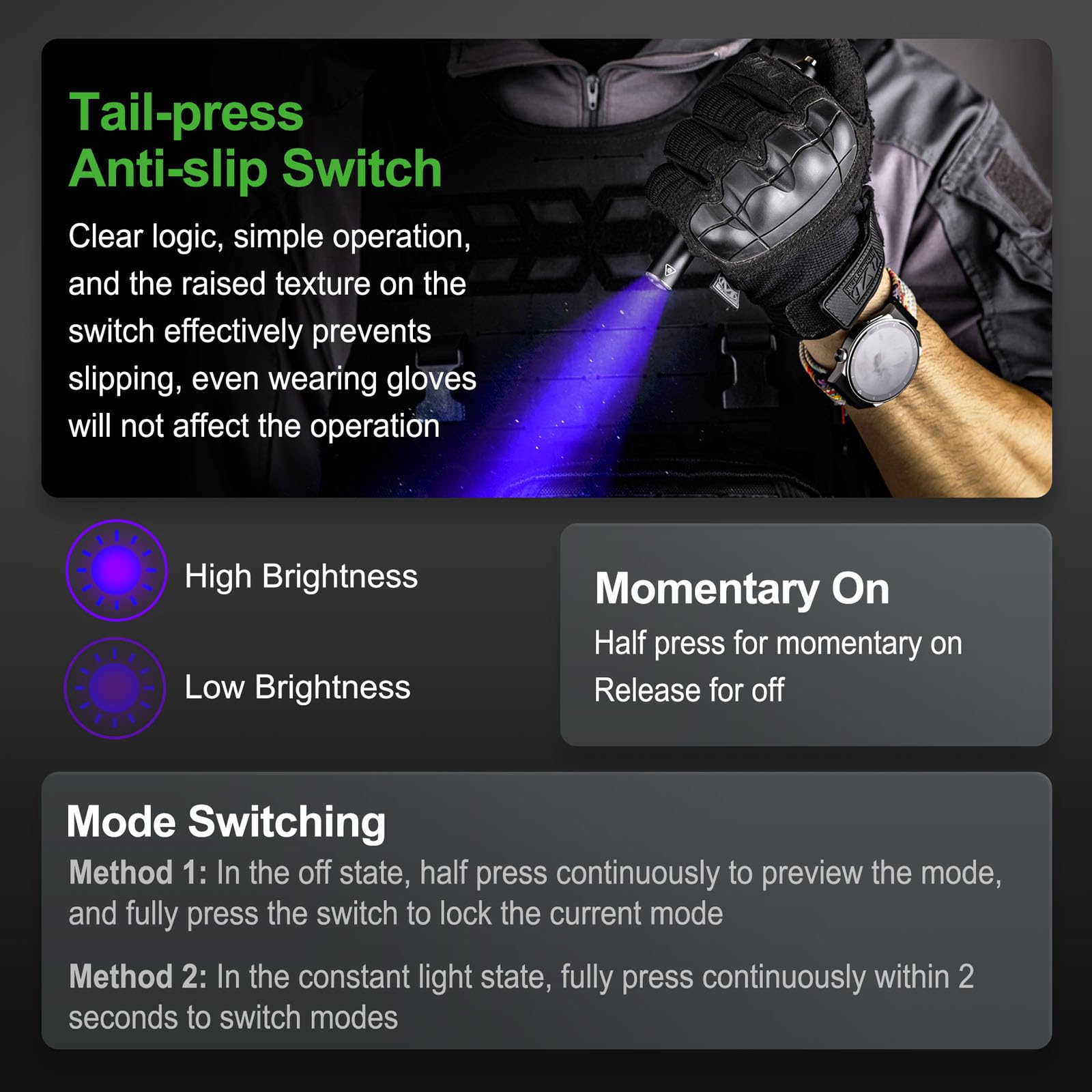 NEXTORCH K33 UV Pen Light, 365 nm Black Light Rechargeable Pocket Flashlight with Black Glass Filter & 1300 mW for Resin, Pet Urine Detection, Evidence Collection, Authentication, Hygiene Inspection