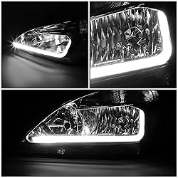 DNA MOTORING Pair Headlight Assembly Compatible
