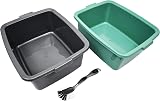 Addis 3 Piece Sink Set Butler 12.5L Sage Green Metallic Bowl & Ultra Grip Brush