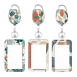 Badge Holder, Retractable Badge Reel with Carabiner