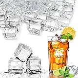 LYFJXX Fake Ice Cubes, 50 pcs 1" Artificial Plastic