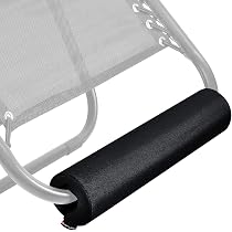 Tissu Et Cordons De Rechange Pour Chaise Zéro Gravité - Textilène Respirant - 160x43 Cm - Charge Max 136 Kg