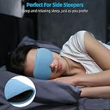 Trilancer 2026 Sleep Mask 3D Light Blocking Blue Eye Mask with Earplugs view 2