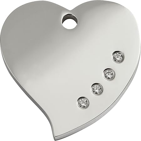 diamante dog tag