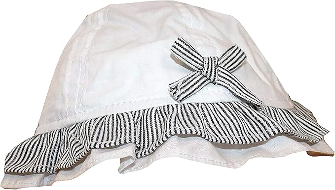 Pesci Baby Bebe Filles Blanc Et Bleu Marine Avec Noeud Papillon Chapeau De Soleil 0 3 Ou 3 6 Mois Blanc 0 3 Months Amazon Fr Vetements Et Accessoires